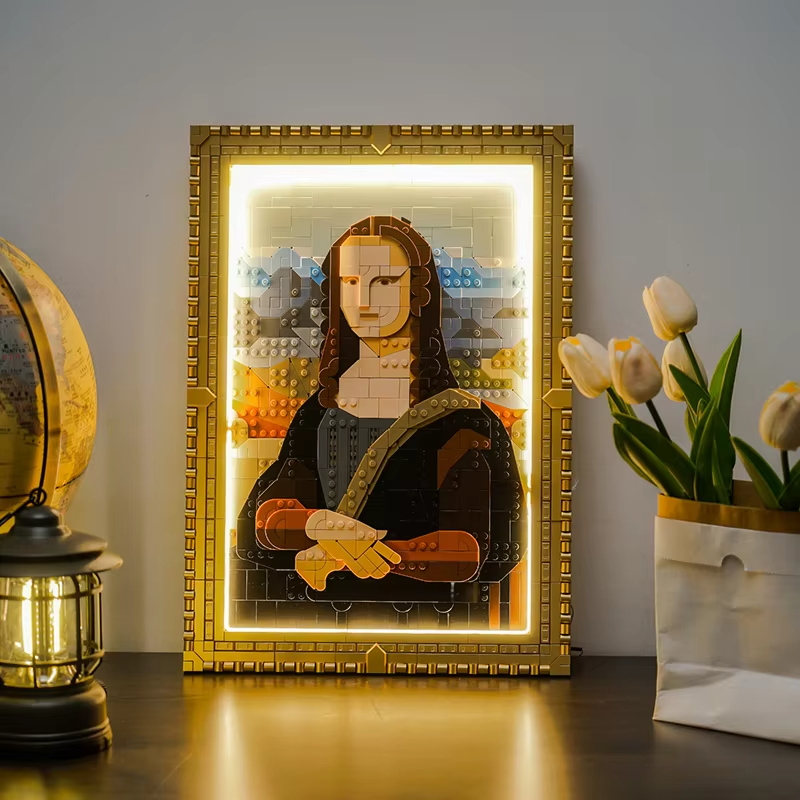 Lego Set Technic - DIY Mona Lisa Building Blocks –