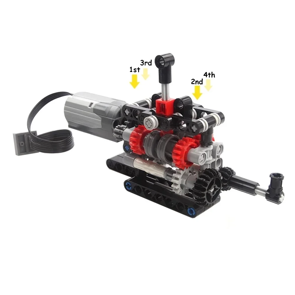 MOC High-tech 4 Speeds Gearbox - Lego Set Technic review and price